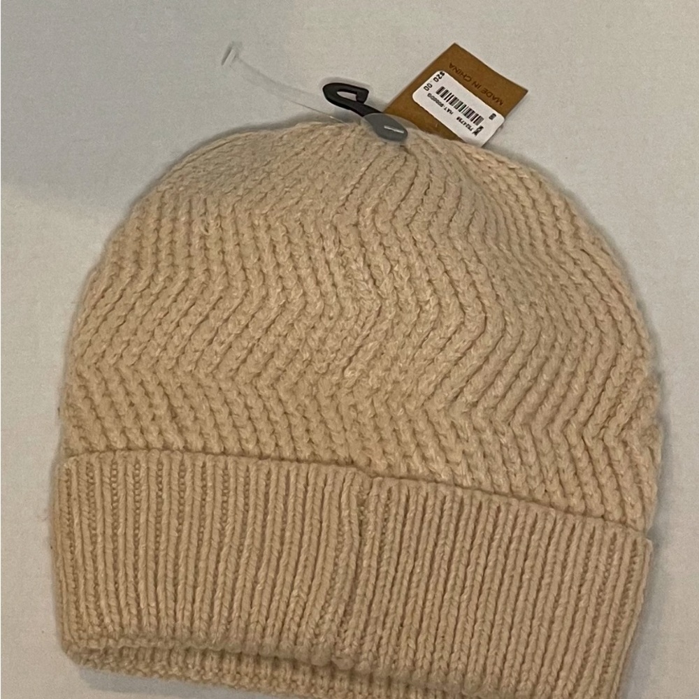 Cream and tan California beanie - Picture 2 of 2